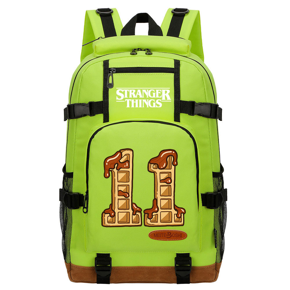 Strangers Things 11 Waterproof Backpack School Notebook Travel Bag