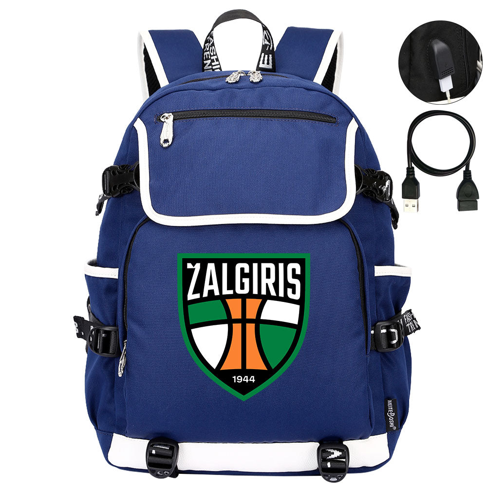 Zalgiris Backpack School Notebook Travel Bags