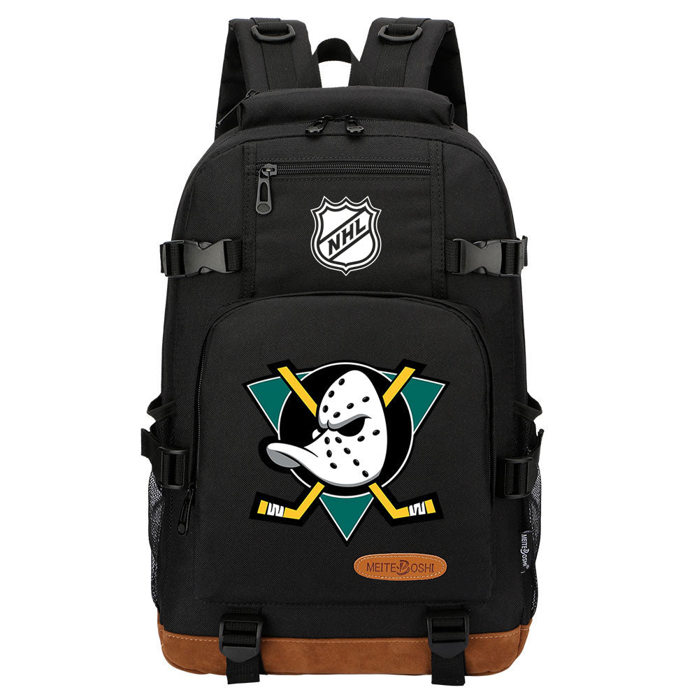 Anaheim Ducks Hockey League Waterproof Backpack School Notebook Travel Bag
