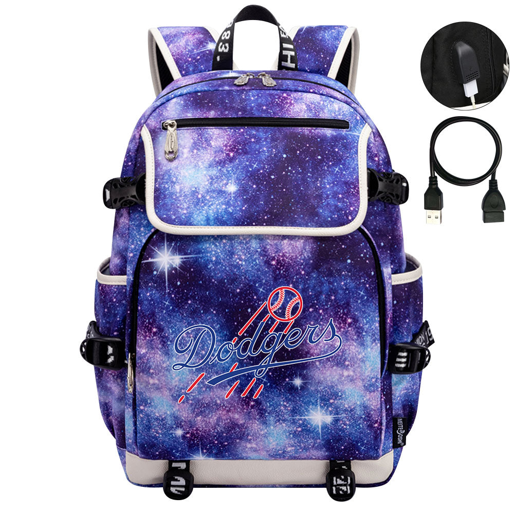 LA Dodgers Backpack School Notebook Travel Bags