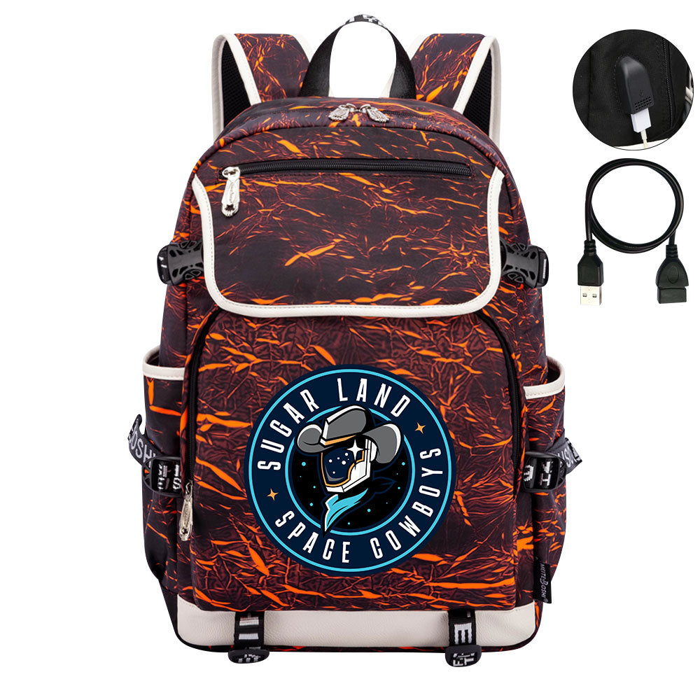 Sugar Land Space Cowboys Backpack School Notebook Travel Bags