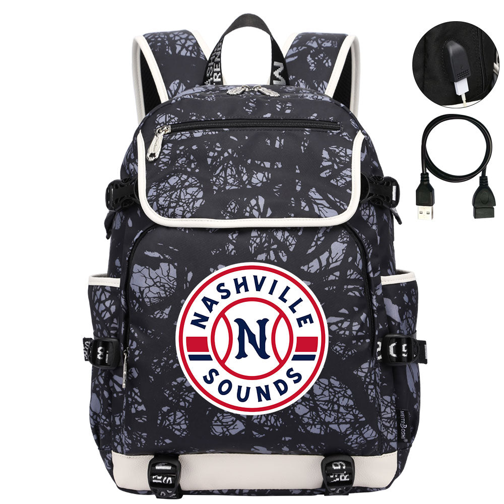 Nashville Sounds Backpack School Notebook Travel Bags