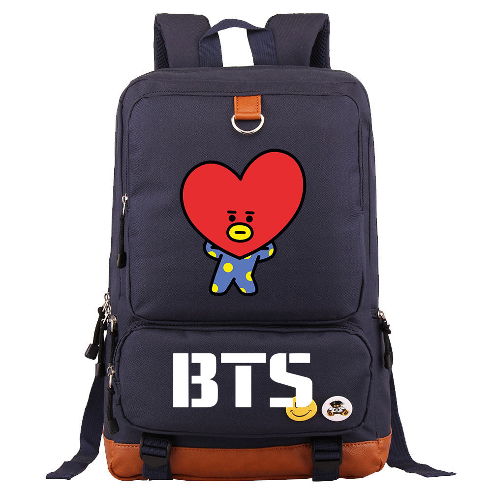 BTS TATA Proof Backpack NoteBook Laptop School Bag