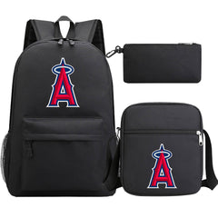 Los Angeles Angels Baseball School Backpack Shoulder Bag Pencil Bags 3pcs Set