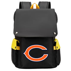 Chicago Bears Football Team Rugby Laptop Backpack Oxford School Bag