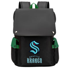 Seattle Kraken Hockey Team School Backpack Oxford Laptop Bag