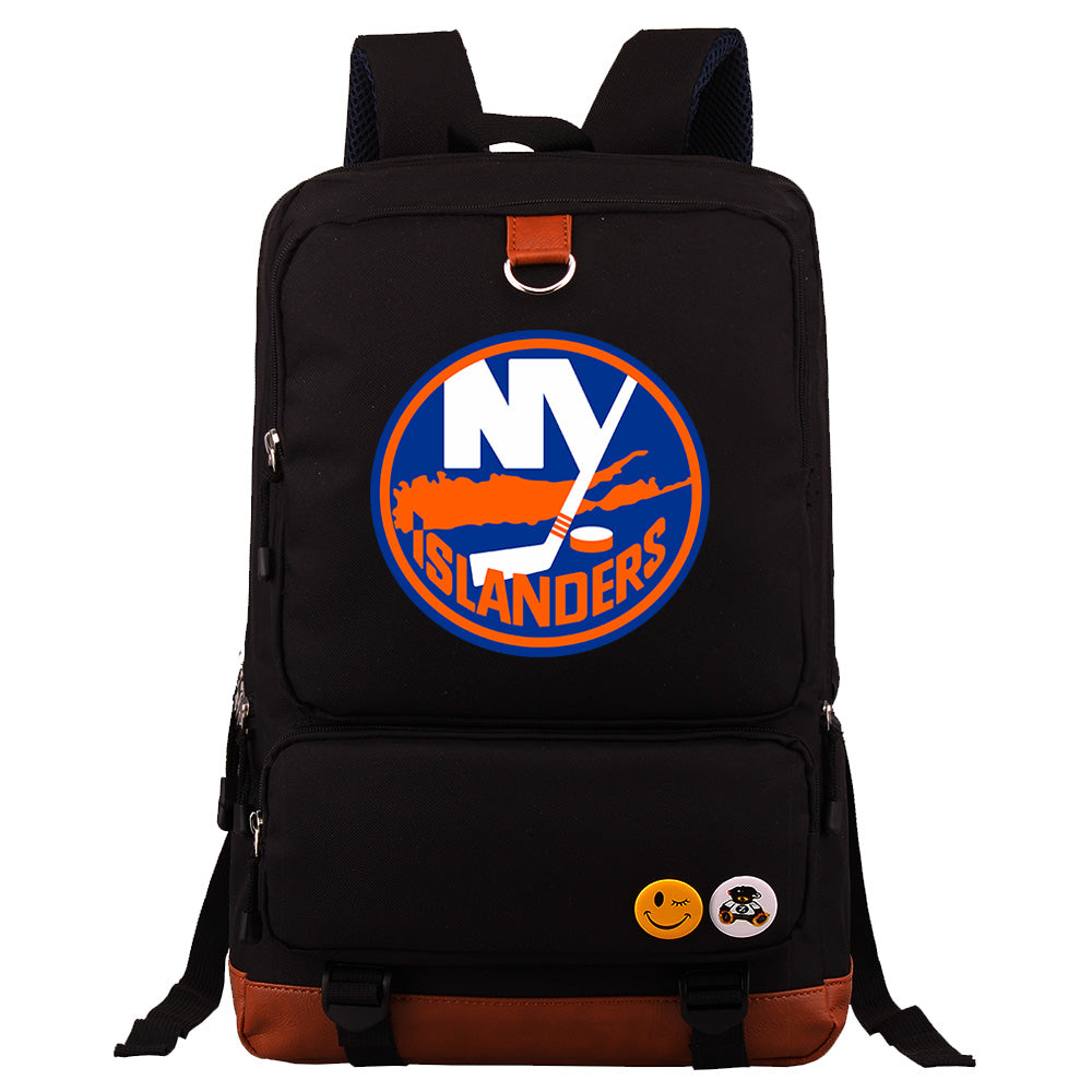 New York Islanders Hockey Team Proof Backpack NoteBook Laptop School Bag