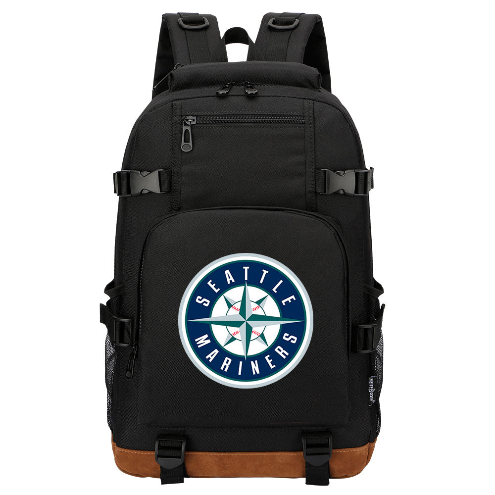 Seattle Mariners Waterproof Backpack School Notebook Travel Bag