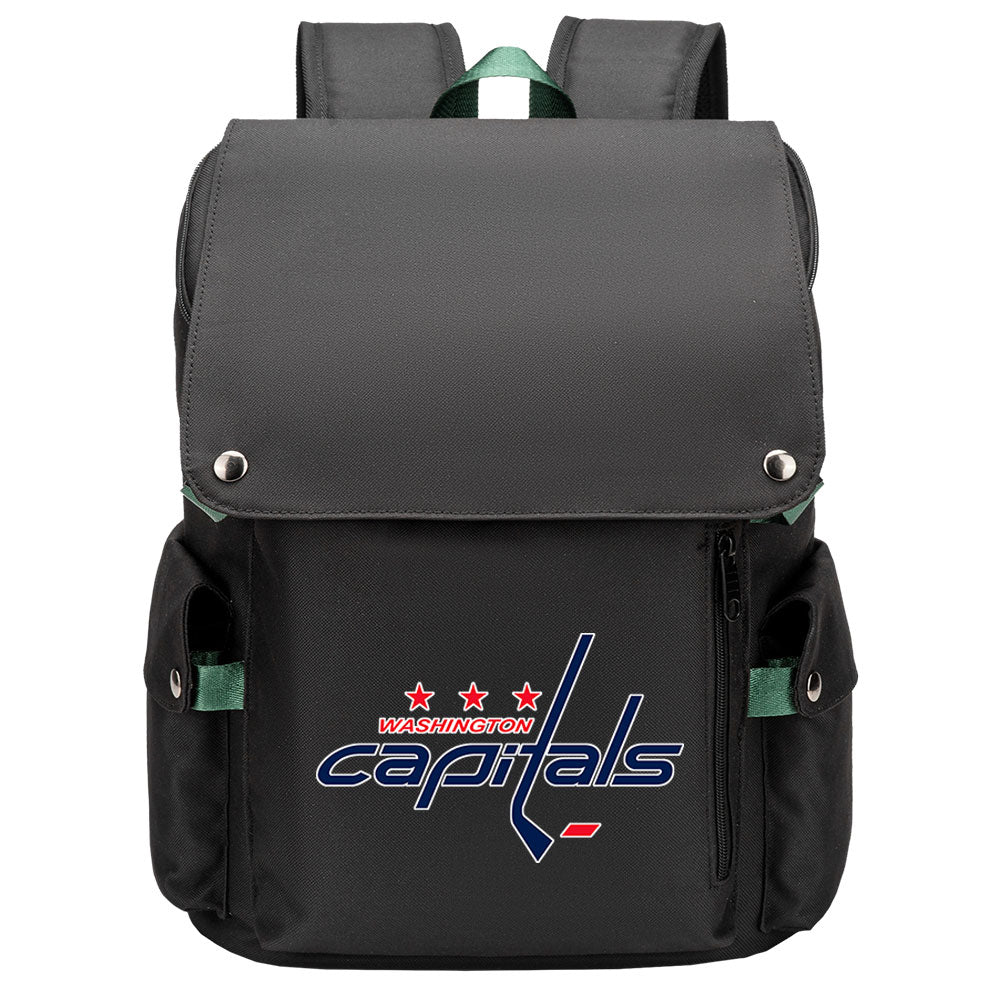 Washington Capitals Hockey Team School Backpack Oxford Laptop Bag
