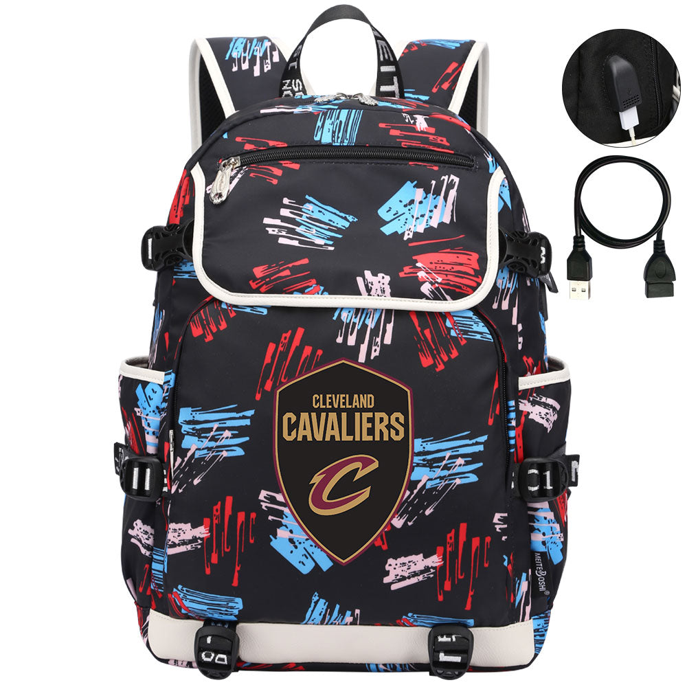 Cleveland Cavaliers Backpack School Notebook Travel Bags