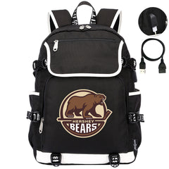Hershy Bears Hockey League Backpack School Notebook Travel Bag