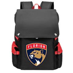 Florida Panthers Hockey Team School Backpack Oxford Laptop Bag