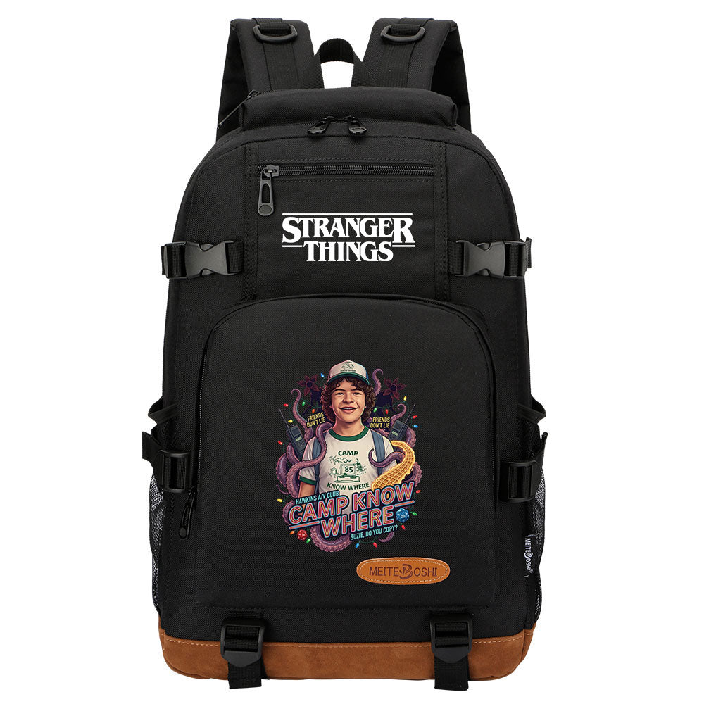 Strangers Things Dustin Henderson Waterproof Backpack School Notebook Travel Bag