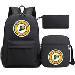 Indiana Pacers Basketball School Backpack Shoulder Bag Pencil Bags 3pcs Set
