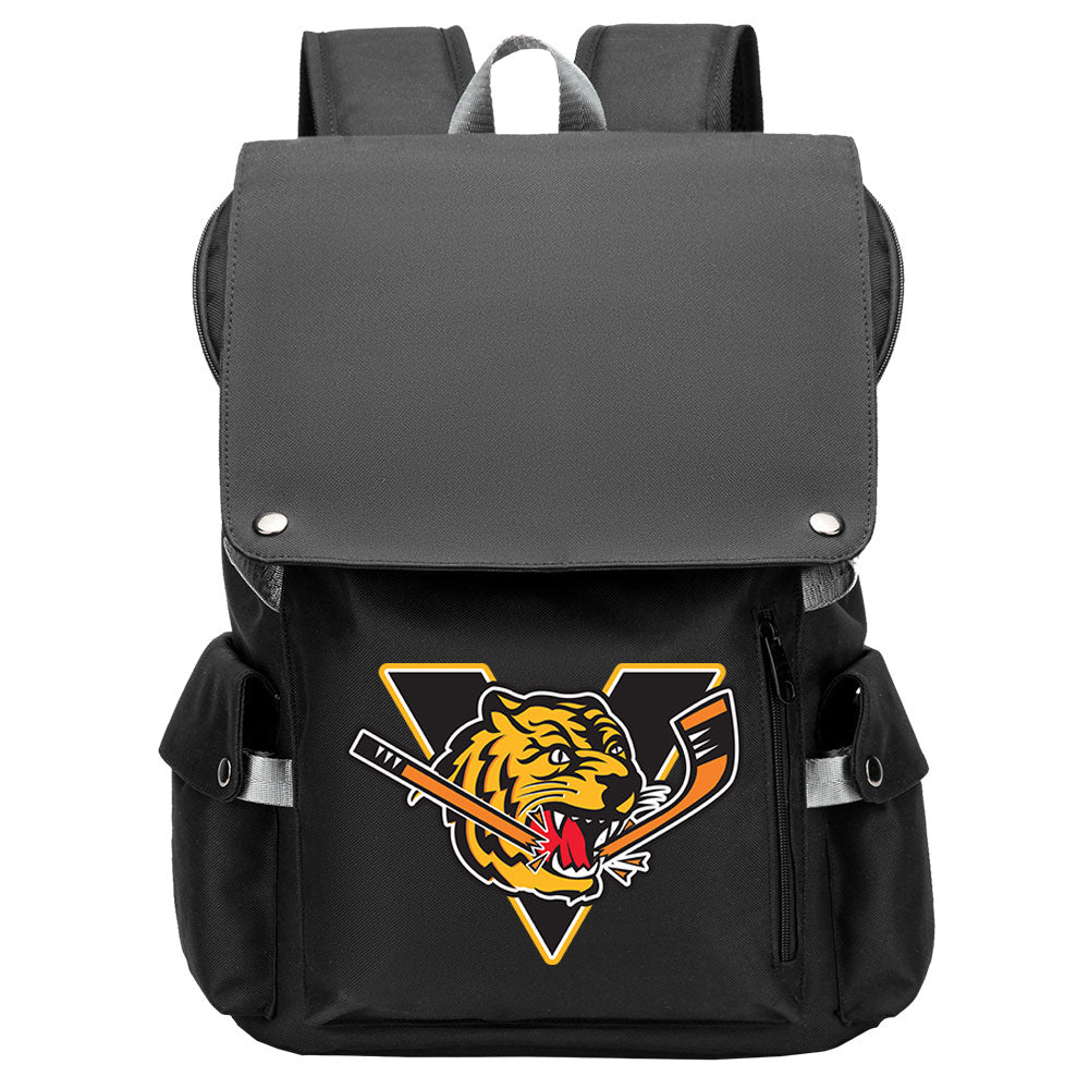 Victoriaville Tigres Hockey Team School Backpack Oxford Laptop Bag