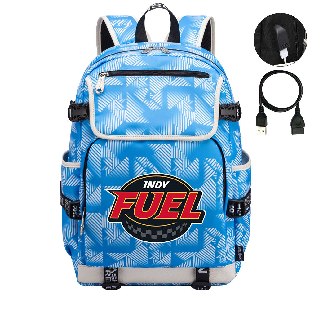 Indy Fuel Hockey League Backpack School Notebook Travel Bag