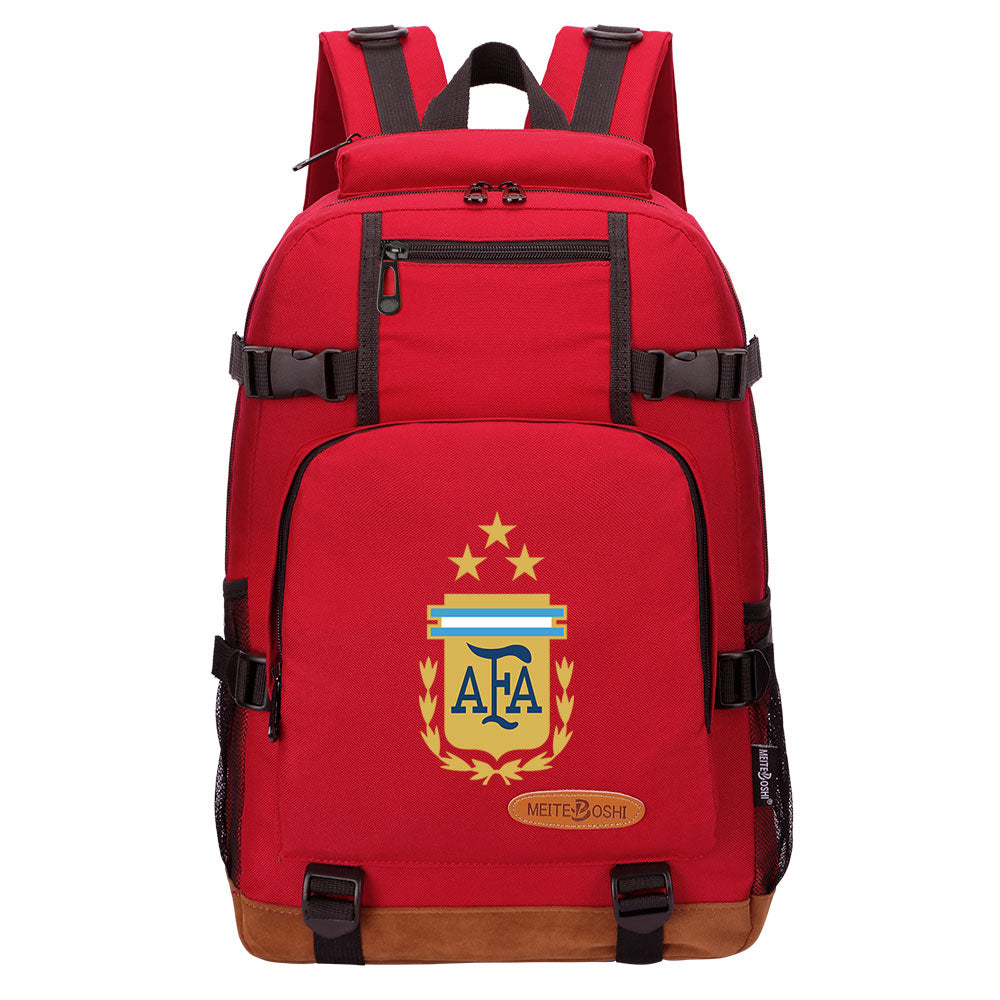 Argentina National Football Team Waterproof Backpack School Notebook Travel Bag