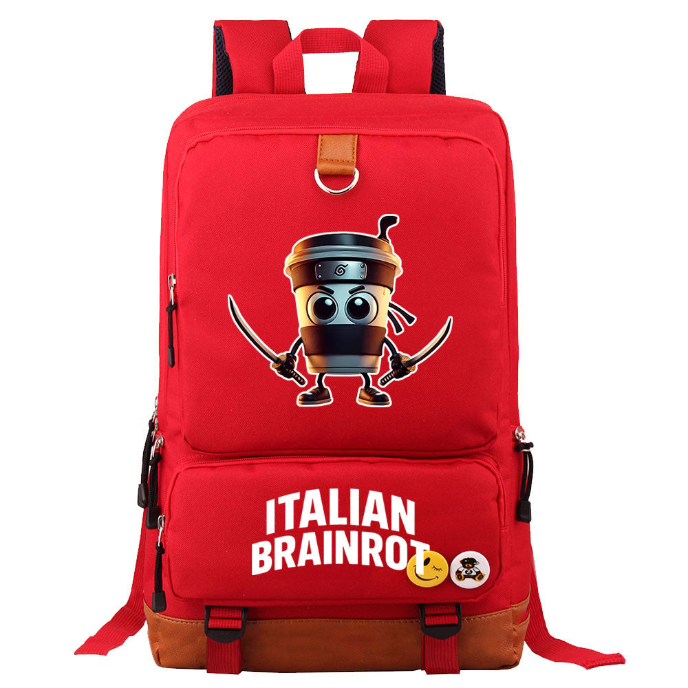 Italian Brainrot Proof Backpack NoteBook Laptop School Bag