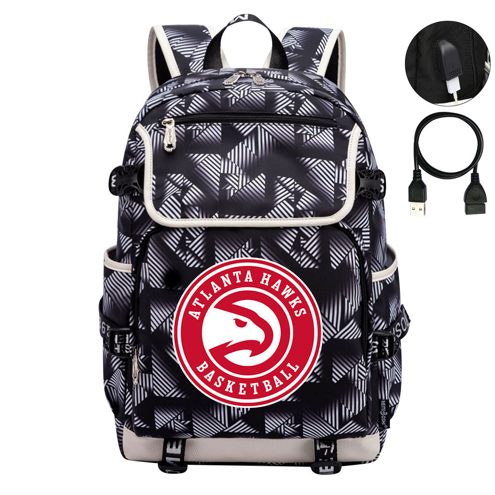 Atlanta Hawks Backpack School Notebook Travel Bags