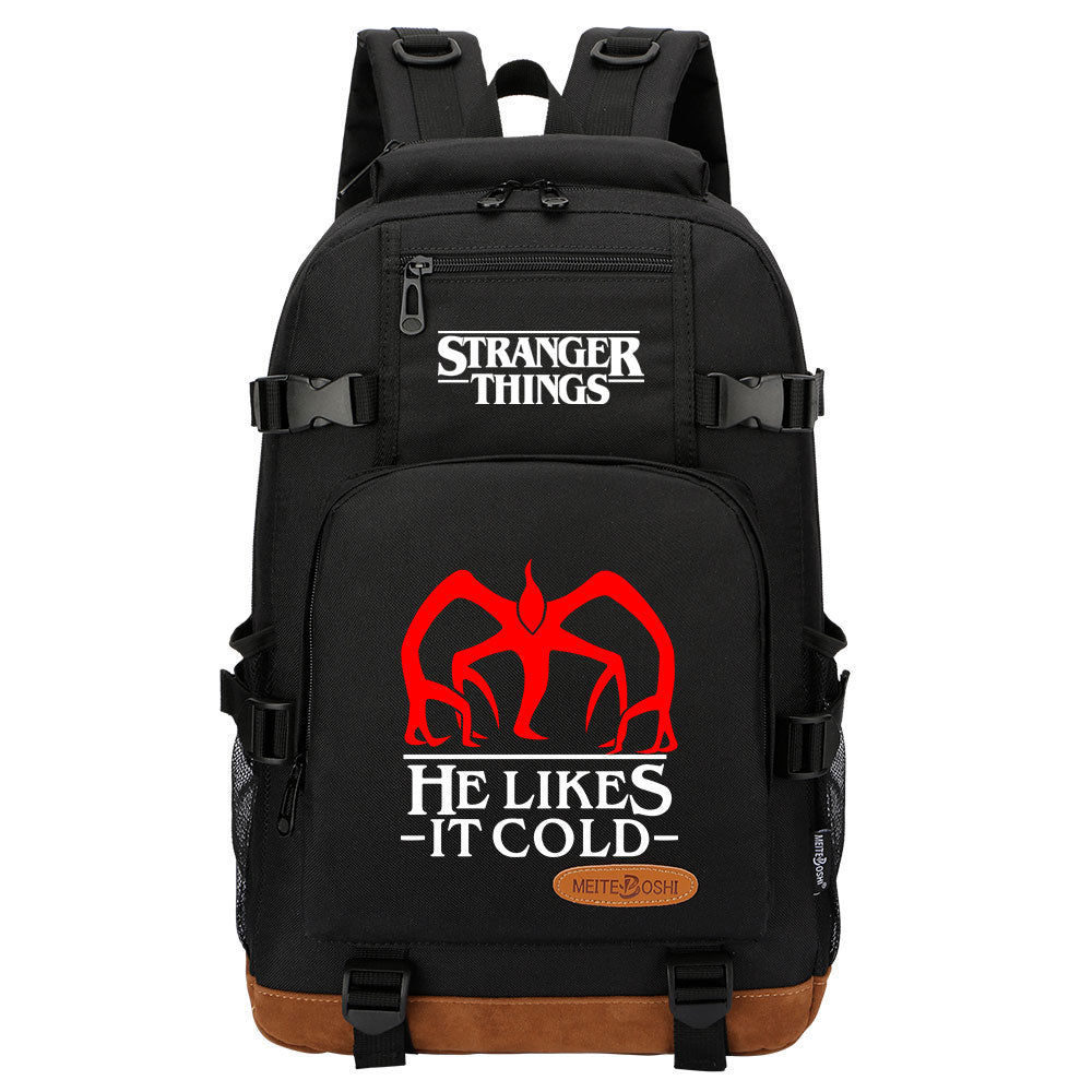 Strangers Things The Demogorgon Waterproof Backpack School Notebook Travel Bag