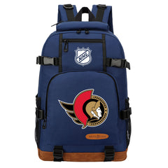 Ottawa Senators Hockey League  Waterproof Backpack School Notebook Travel Bag