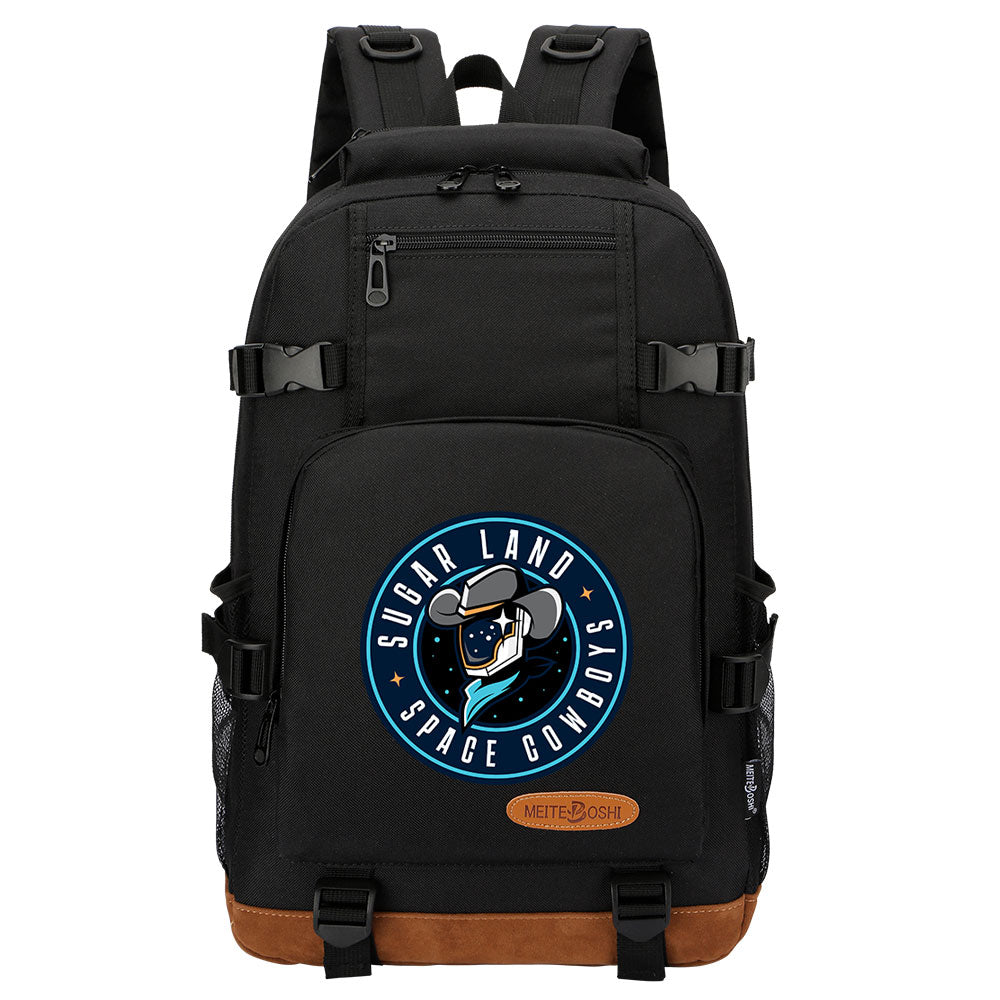 Sugar Land Space Cowboys Waterproof Backpack School Notebook Travel Bag