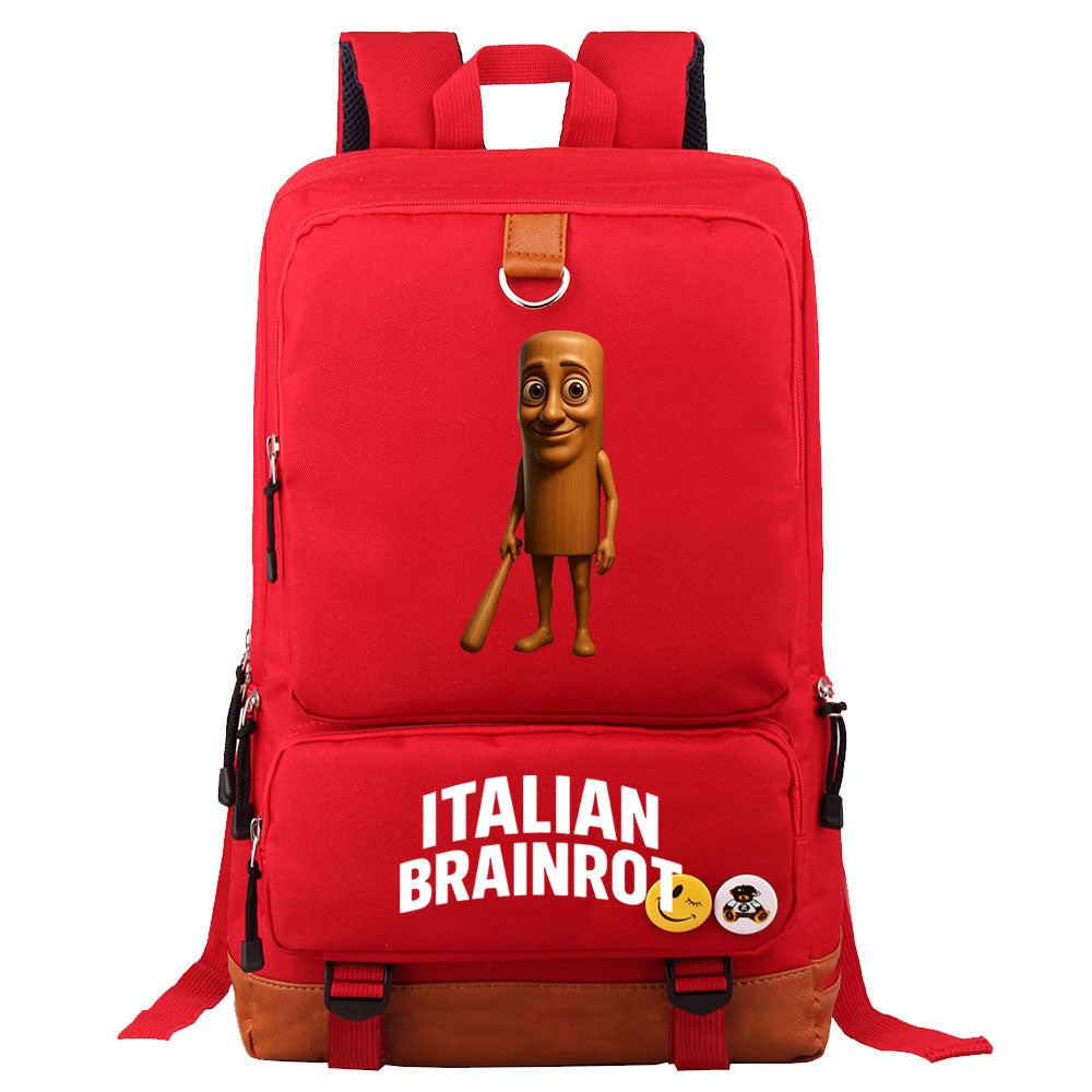 Italian Brainrot Proof Backpack NoteBook Laptop School Bag