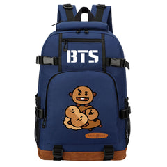 Kpop BTS Shooky Suga Waterproof Backpack School Notebook Travel Bag