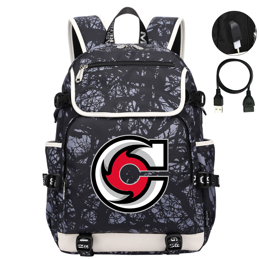 Cincinnati Cyclones Hockey League Backpack School Notebook Travel Bag