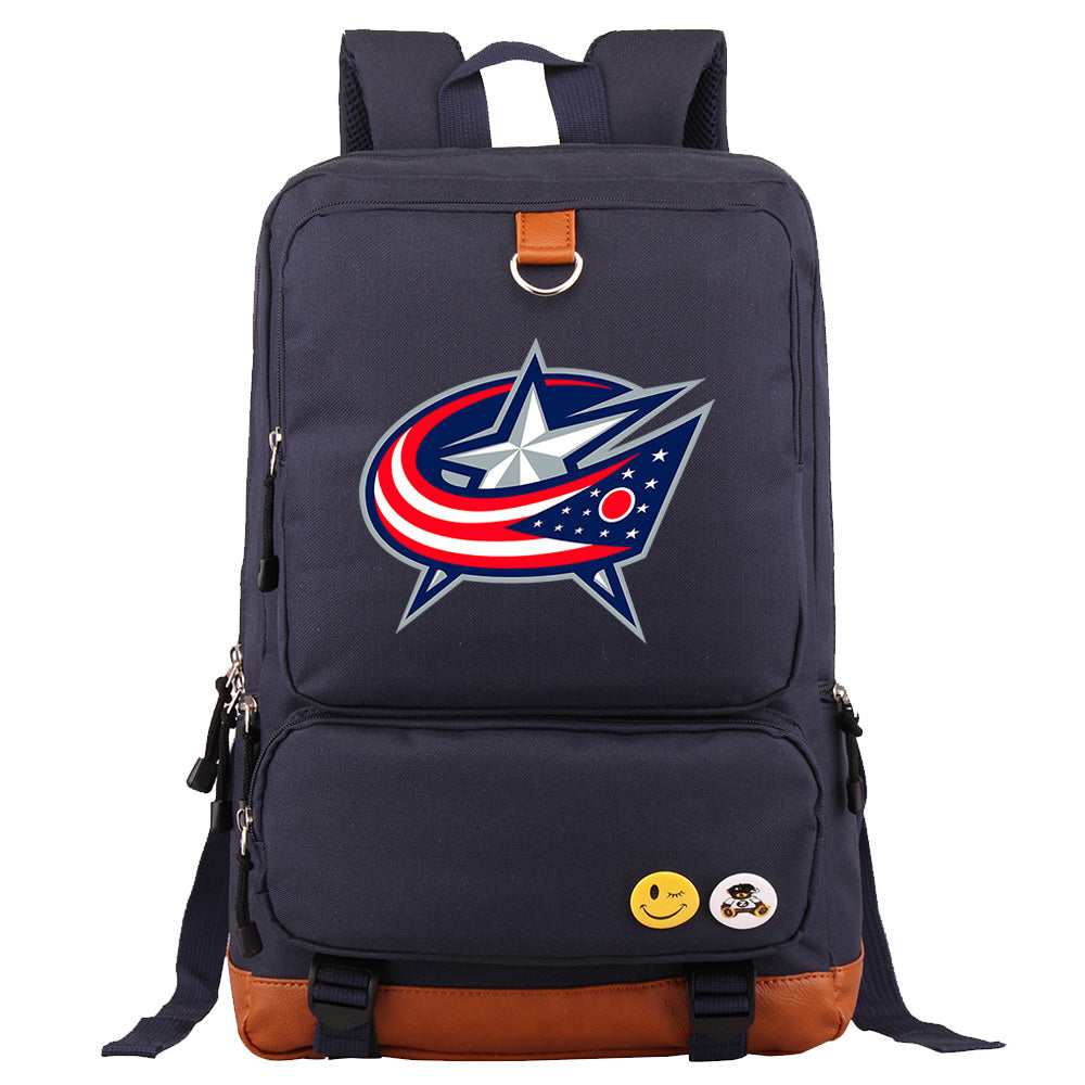 Columbus Blue Jackets Hockey Team Proof Backpack NoteBook Laptop School Bag