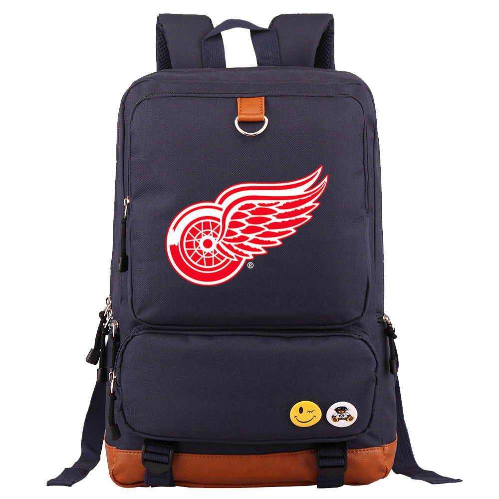 Detroit Red Wings Hockey Team Proof Backpack NoteBook Laptop School Bag