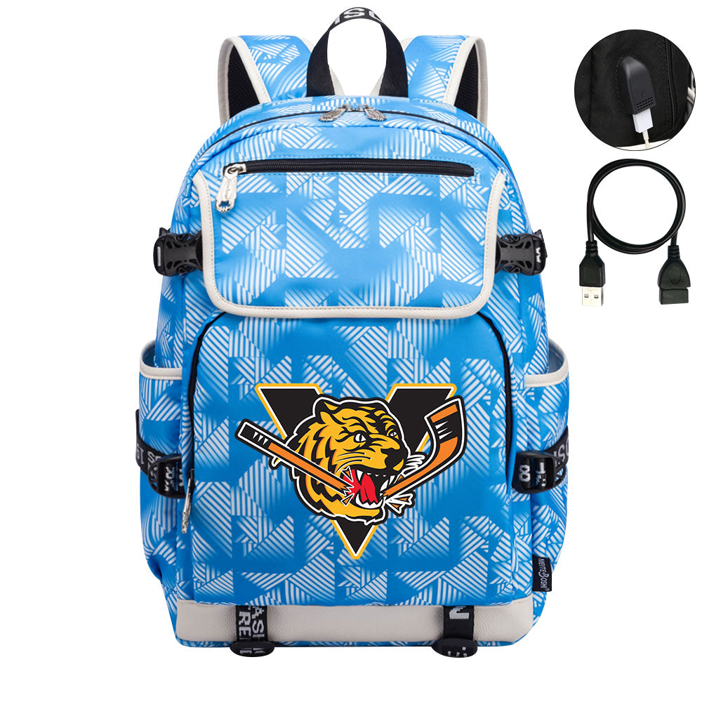 Victoriaville Tigres Hockey Backpack School Notebook Travel Bag