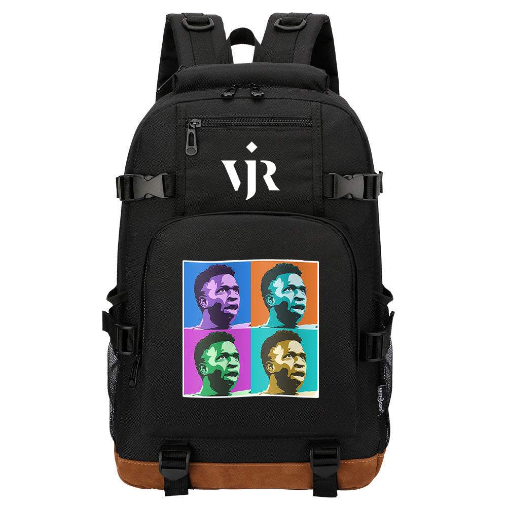 Vinicius Junior FC Waterproof Backpack School Notebook Travel Bag