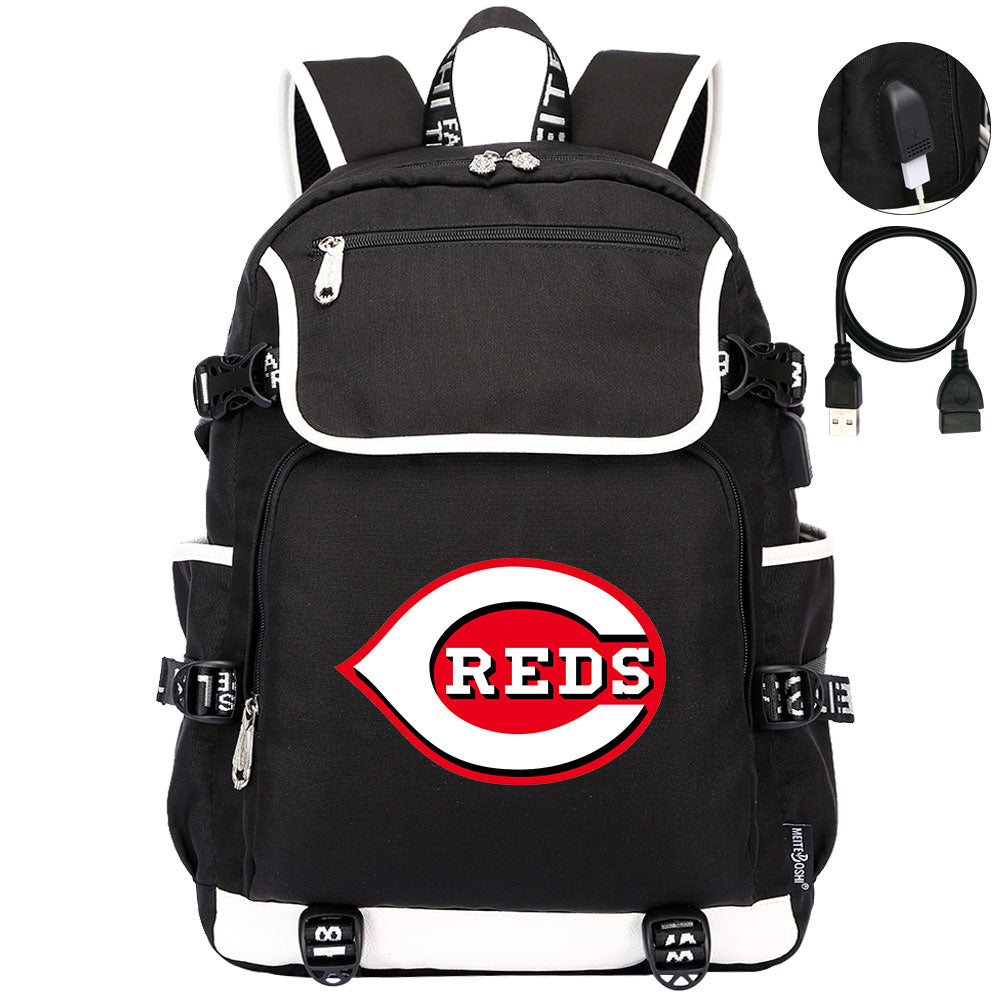 Cincinnati Reds Backpack School Notebook Travel Bags