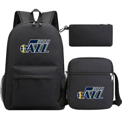 Utah Jazz Basketball School Backpack Shoulder Bag Pencil Bags 3pcs Set