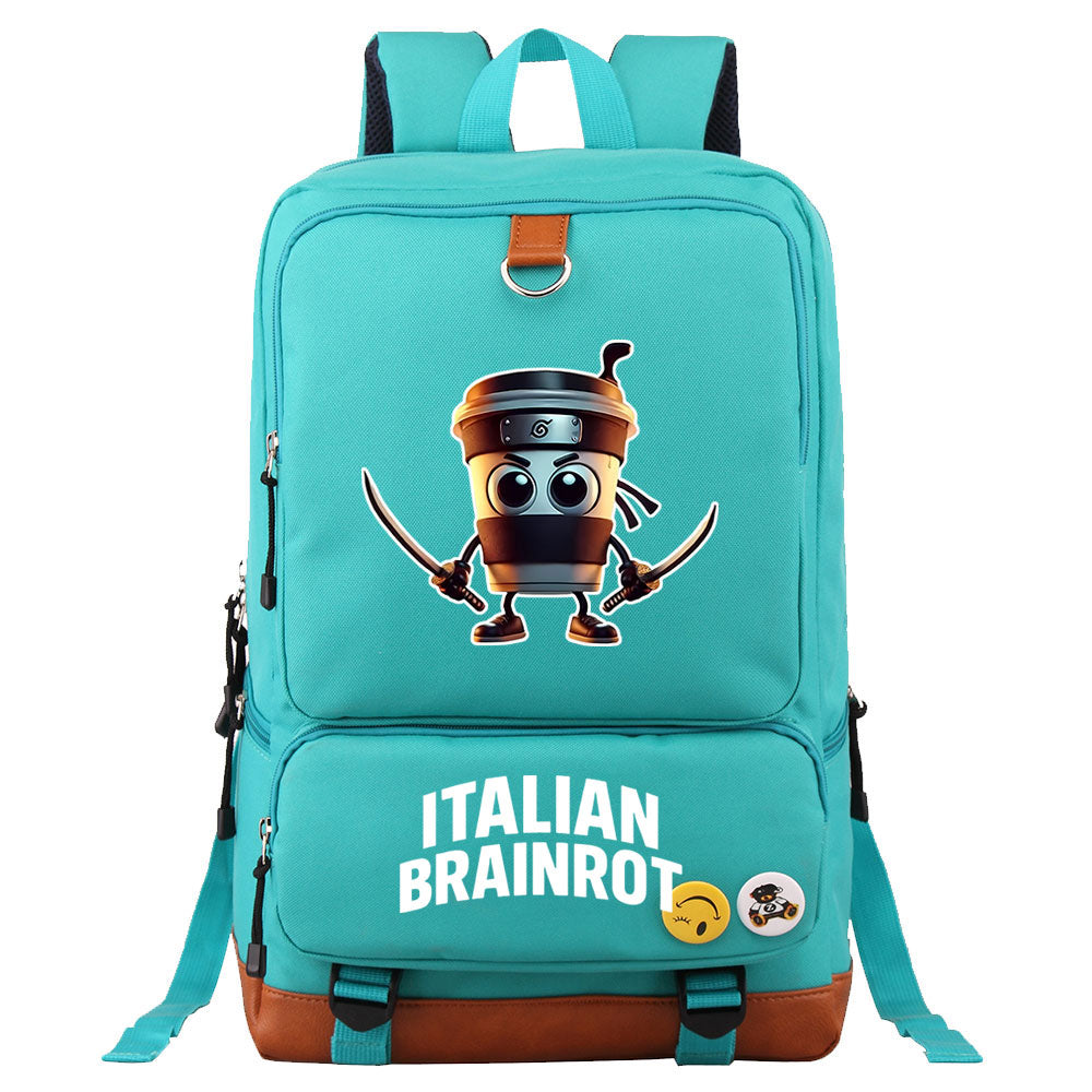 Italian Brainrot Proof Backpack NoteBook Laptop School Bag