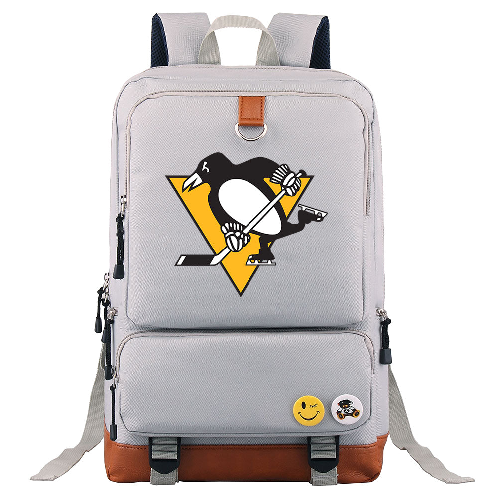 Pittsburgh Penguins Hockey Team Proof Backpack NoteBook Laptop School Bag