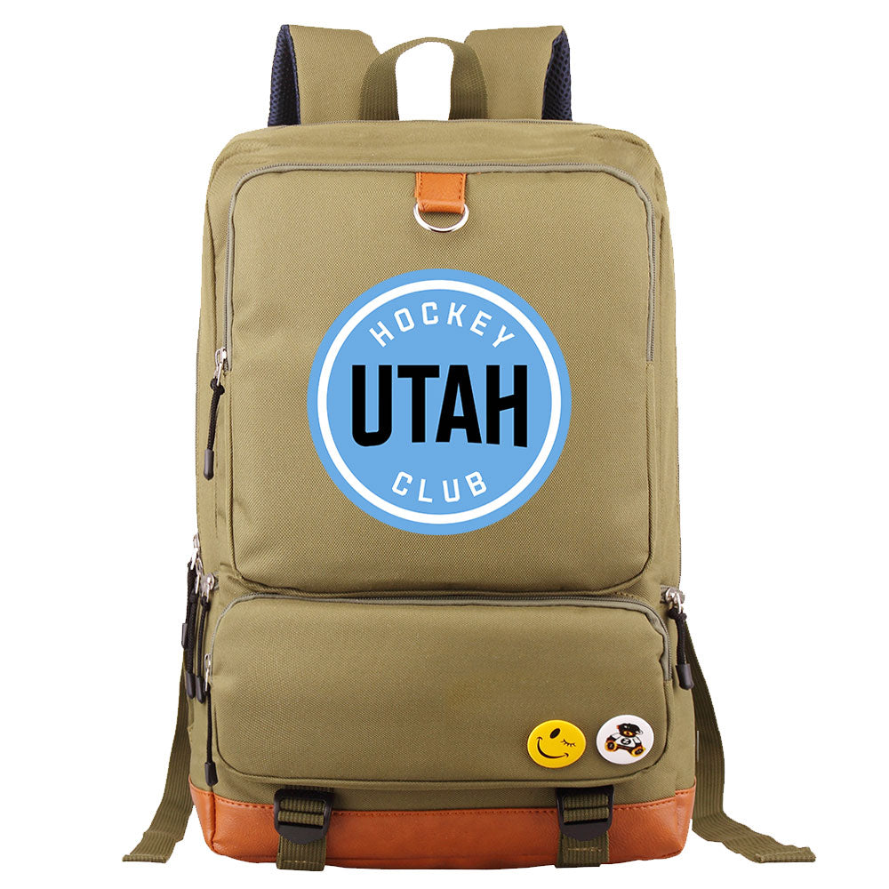 Utah Hockey Club Hockey Team Proof Backpack NoteBook Laptop School Bag