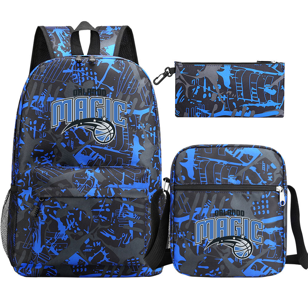 Orlando Magic Basketball School Backpack Shoulder Bag Pencil Bags 3pcs Set