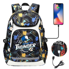 Wichita Thunder Backpack School Notebook Travel Bags With USB