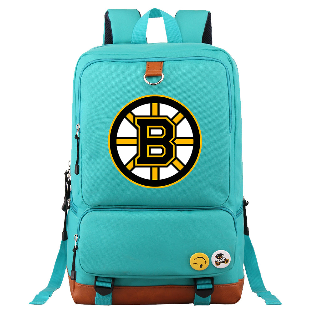 Boston Bruins Hockey Team Proof Backpack NoteBook Laptop School Bag