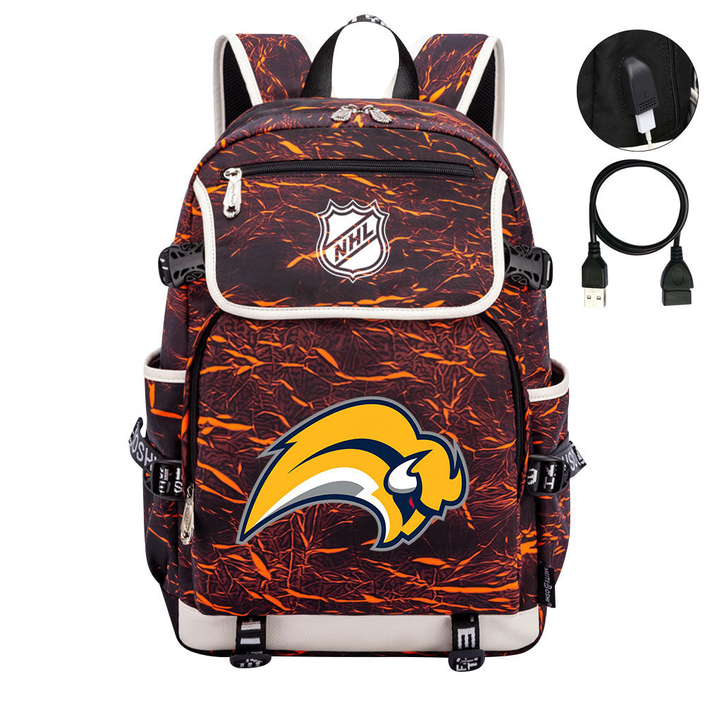 Buffalo Sabres Hockey League Backpack School Notebook Travel Bag