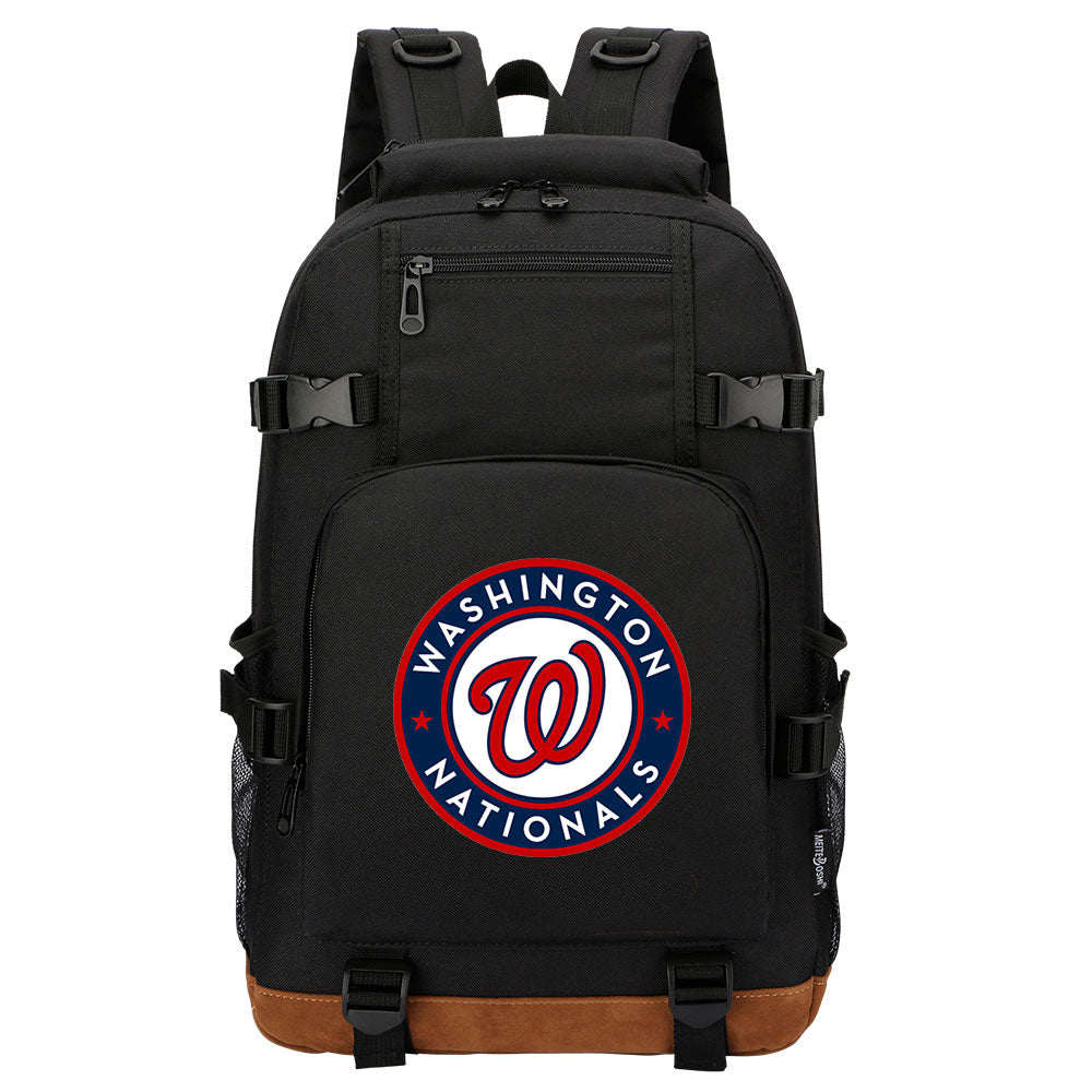 Washington Nationals Waterproof Backpack School Notebook Travel Bag