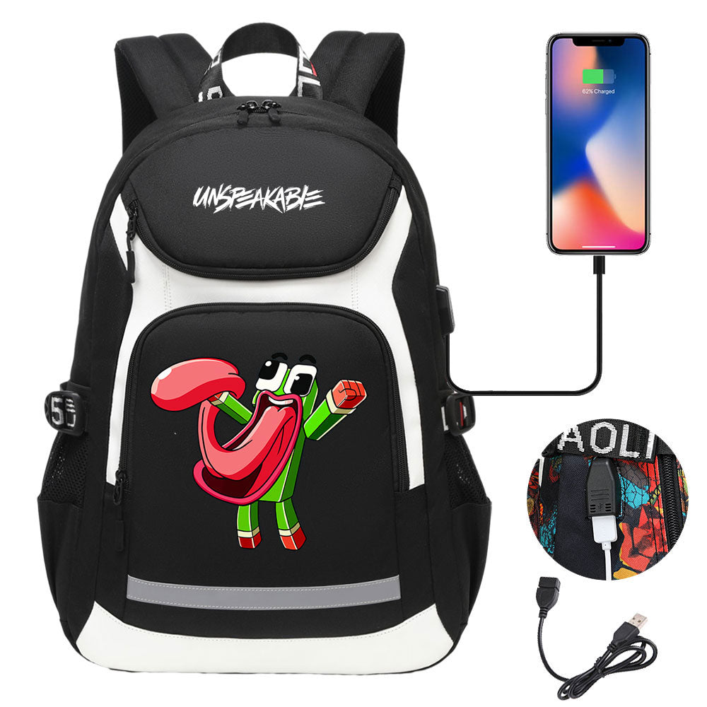 Unspeakable Gaming Backpack School Notebook Travel Bags With USB