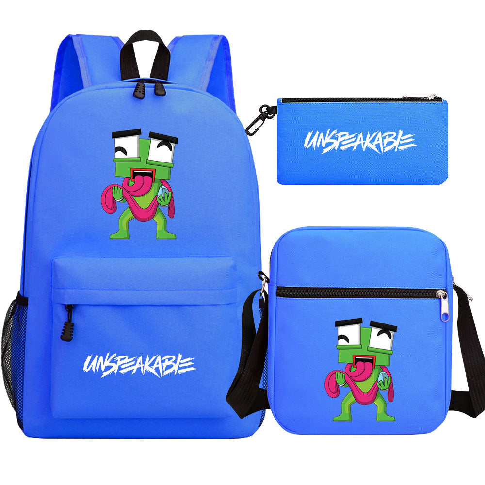 Unspeakable Game School Backpack Shoulder Bag Pencil Bags 3pcs Set