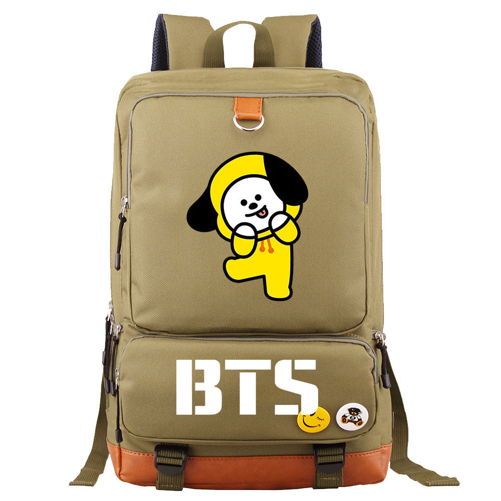 BTS Chimmy Proof Backpack NoteBook Laptop School Bag