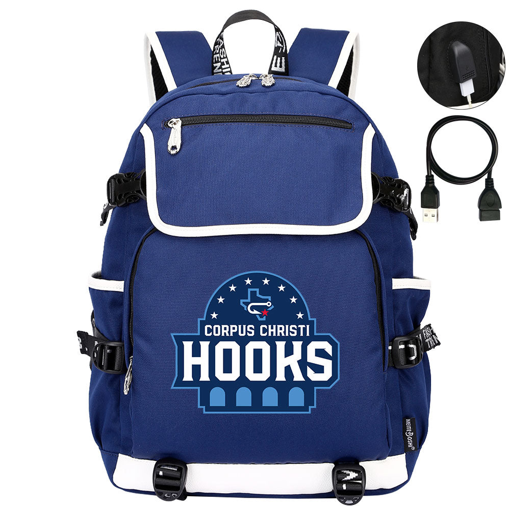 Corpus Christi Hooks Backpack School Notebook Travel Bags