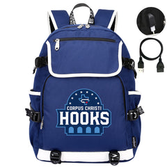 Corpus Christi Hooks Backpack School Notebook Travel Bags