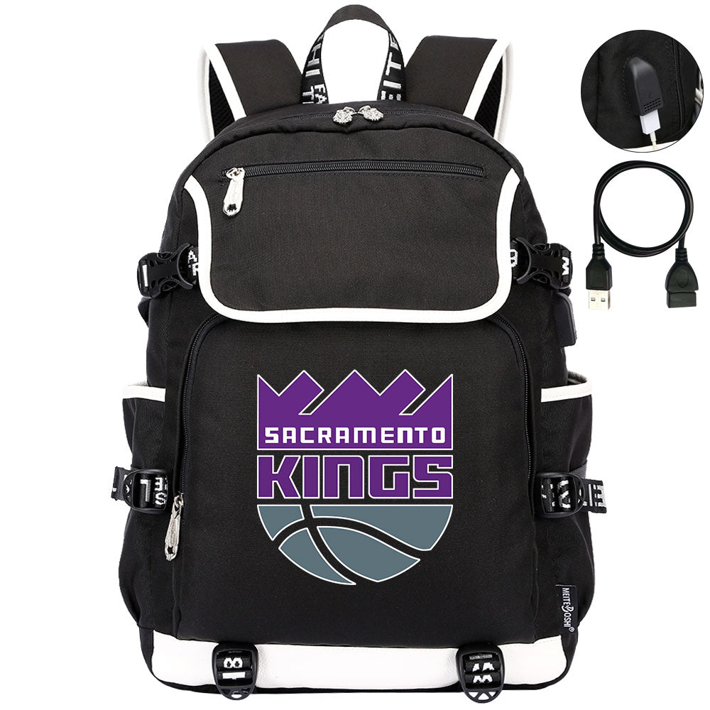 Sacramento Kings Backpack School Notebook Travel Bags