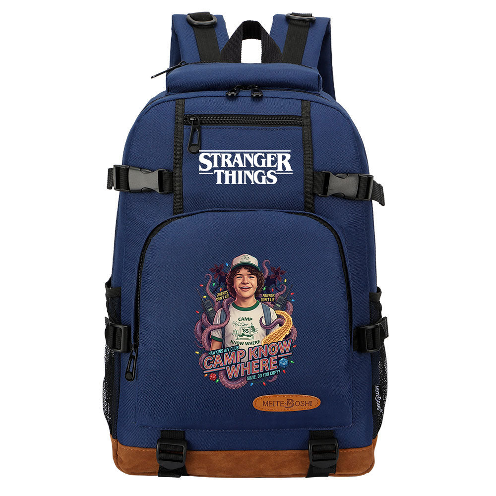 Strangers Things Dustin Henderson Waterproof Backpack School Notebook Travel Bag